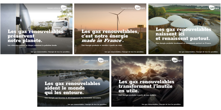 Visuels clés de la campagne de communication GRTgaz