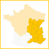 Carte territoire Rhône méditerranée