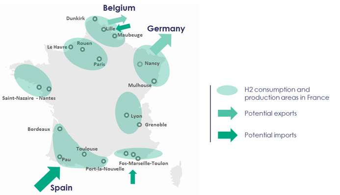 Geographical production and/or consumption areas