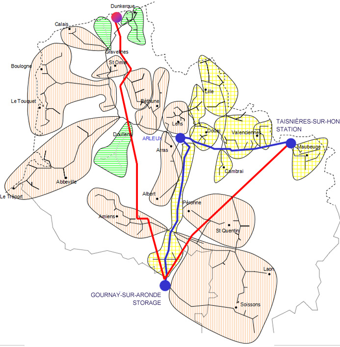 Map of sectors to convert