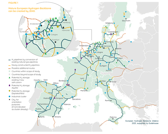 Hydrogene-carte-europeenne