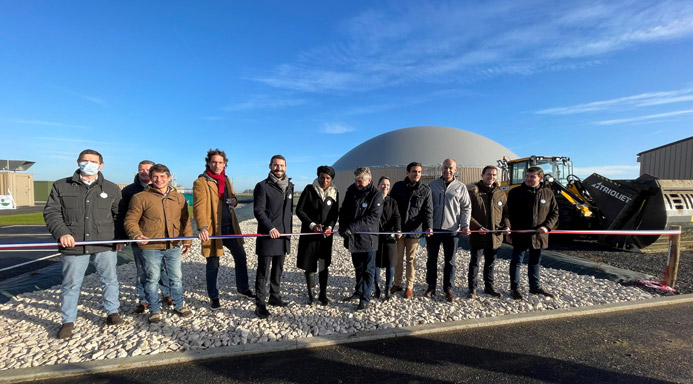 Inauguration of the Biogaz du Multien anaerobic digestion unit located in May-en-Multien (Seine-et-Marne) - 11 December 2021