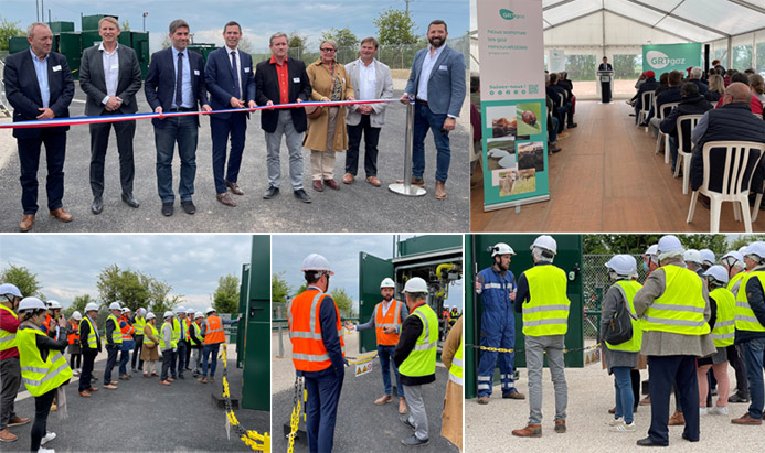 Inauguration of the Argentan reverse flow station on 3 May 2022, presentation by officials and speeches