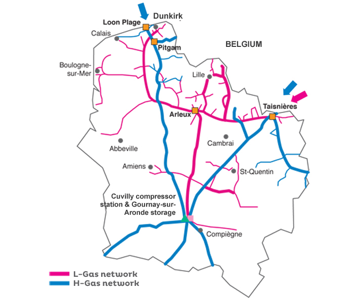 Project to convert L-gas to H-gas map