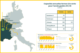 Enchères de capacités NaTran 2025